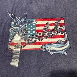 NWT Burlebo Men’s American Flag Tee Shirt